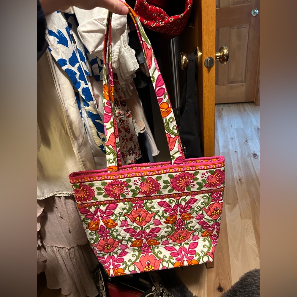 Vera Bradley Pink Lilli Bell Shoulder Tote